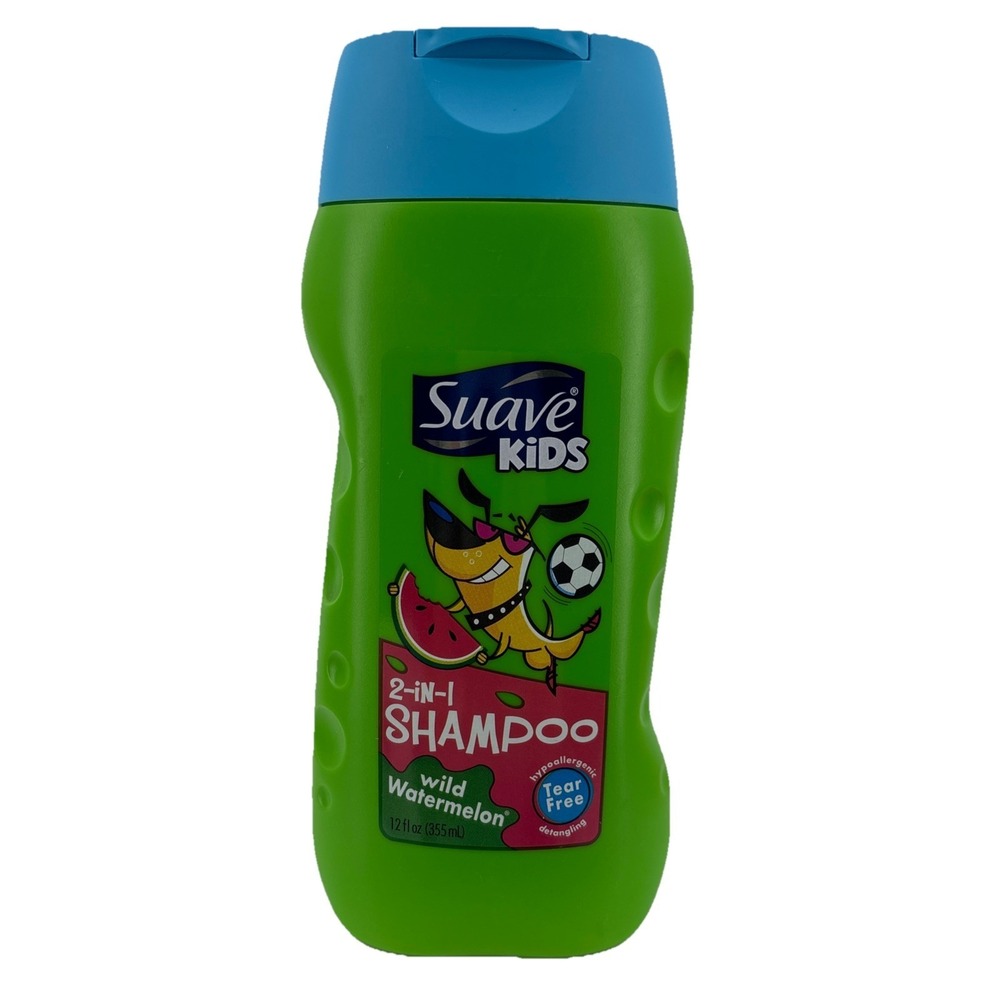 Suave Kids Wild Watermelon 2 in 1 Conditioning Shampoo 12 Fl Oz Tear Free Soccer